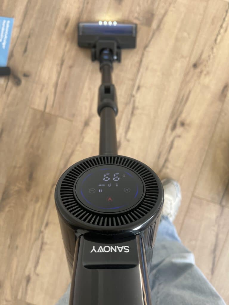 Vergelijking display Sanovy Turbo Flex X28 met andere steelstofzuigers