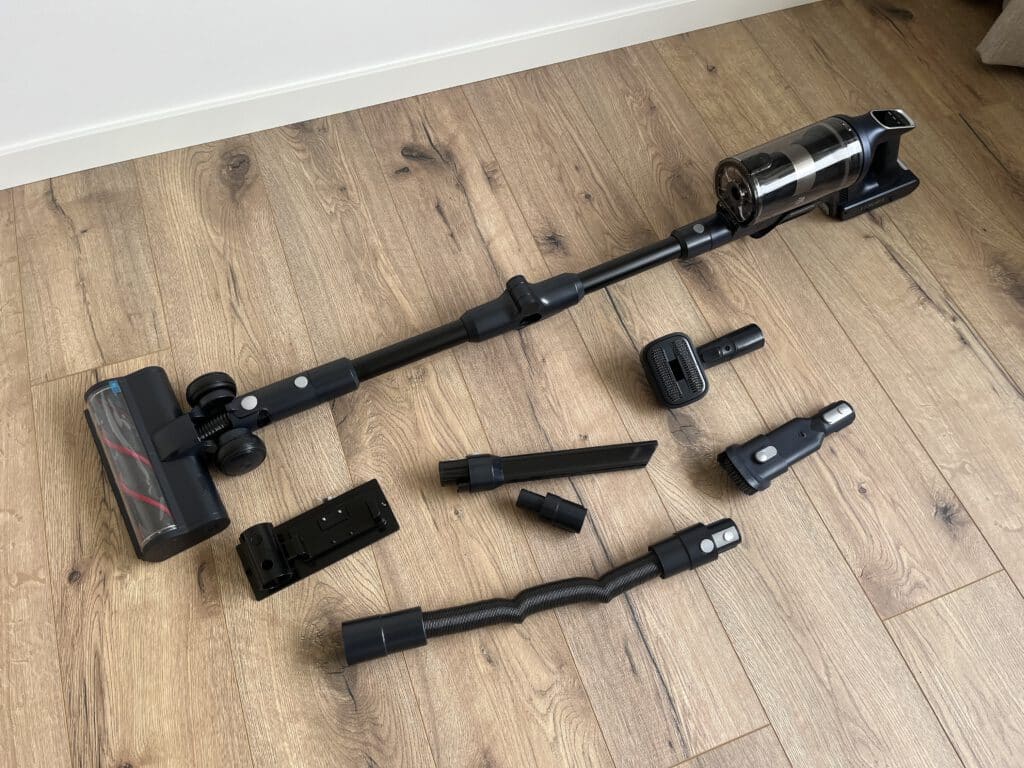 Inhoud verpakking Vesora steelstofzuiger