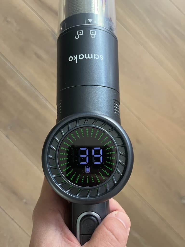 Display laagste zuigstand